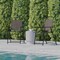 Flash Furniture Brown Folding Sling Patio Chairs with Armrests, 4PK 4-GM-SC098-BR-GG - alternate 2